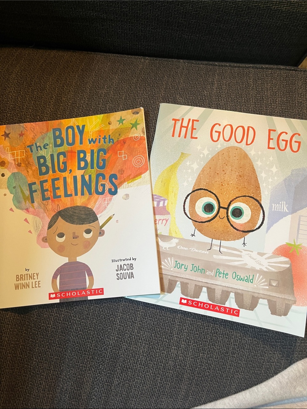 Bundle 2 kids paperback books; The Good Egg and The Boy with Big, Big Feelings